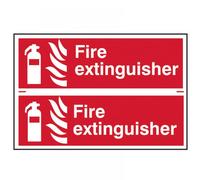 Scan 1351 Fire Extinguisher - 2 Pvc Signs 300 X 100Mm