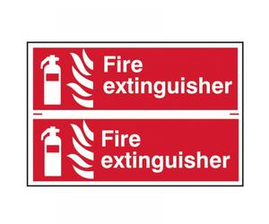 Scan 1351 Fire Extinguisher - 2 Pvc Signs 300 X 100Mm