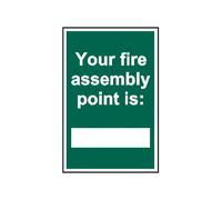 Scan 1526 Your Fire Assembly Point Is - Pvc Sign 200 X 300Mm