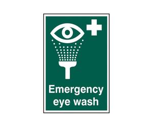 Scan 1554 Emergency Eye Wash - Pvc Sign 200 X 300Mm