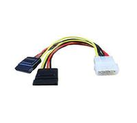 Scan 15cm 4-pin Molex to Twin SATA Power Connectors