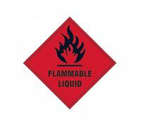 Scan 1850S Flammable Liquid - Self Adhesive Vinyl Sign 100 X 100Mm