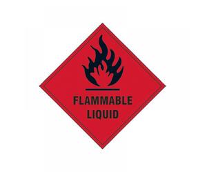 Scan 1850S Flammable Liquid - Self Adhesive Vinyl Sign 100 X 100Mm