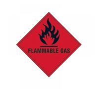 Scan 1852S Flammable Gas - Self Adhesive Vinyl Sign 100 X 100Mm