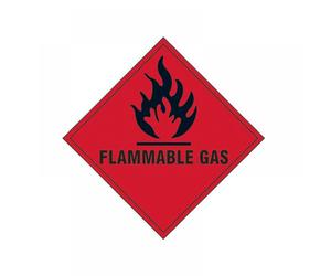 Scan 1852S Flammable Gas - Self Adhesive Vinyl Sign 100 X 100Mm