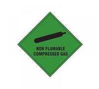 Scan 1870S Non Flammable Compressed Gas - Self Adhesive Vinyl Sign 100 X 100Mm