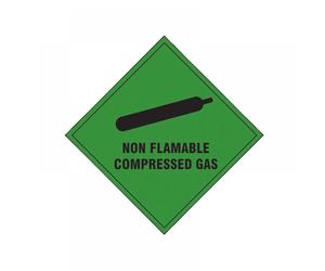 Scan 1870S Non Flammable Compressed Gas - Self Adhesive Vinyl Sign 100 X 100Mm