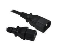 Scan 1m Mains Extension C13 to C14 Power Cable/Connector - Black