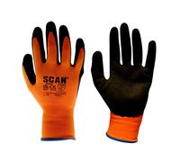 Scan Mens Foam Latex Coated Gloves