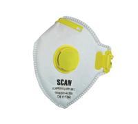 Scan Disposable Mask FFP1 Fold-Flat Valved Pack of 3