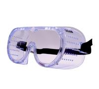 Scan Directly Vented Safety Goggles - Anti-Mist & UV Resistant Clear Lens Eye Protection, Suitable for use with Glasses