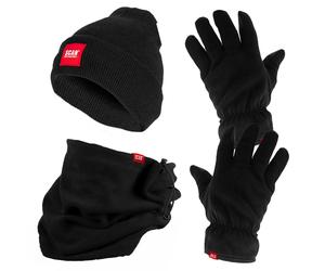 Scan 3 Piece Workwear Thinsulate Beanie Hat,Fleece Hand Gloves & Warm Face Snood