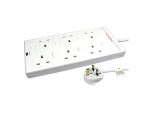 Scan 3m 6 Gang Extension Lead w/ Surge Protection