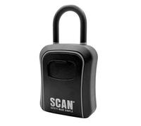 Scan 4 Wheel Combination Keysafe with Removable Shackle - Weather-Resistant Security Lock Box for House, Car & Padlock Keys