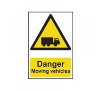 Scan 4100 Danger Moving Vehicles - Pvc Sign 400 X 600Mm