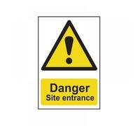 Spectrum Industrial Danger Site Entrance - PVC (400 x 600mm)