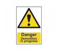 Scan 4106 Danger Demolition In Progress - Pvc Sign 400 X 600Mm