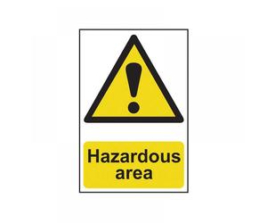 Scan 4107 Hazardous Area - Pvc Sign 400 X 600Mm