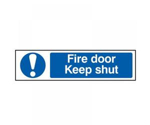 Scan 5004 Fire Door Keep Shut - Pvc Sign 200 X 50Mm