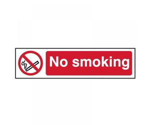 Scan 5050 No Smoking - Pvc Sign 200 X 50Mm