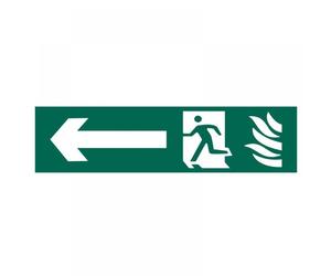 Scan 5201 Running Man Arrow Left - Pvc Sign 200 X 50Mm