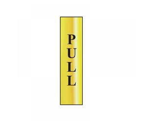 Scan 6034 Pull Vertical - Polished Brass Effect 50 X 200Mm