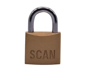 Scan BC0430 Brass Padlock 30Mm