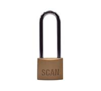 SCAN SCAPLB40LS Brass Padlock