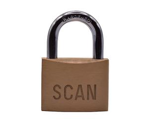 Scan BC0450 Brass Padlock 50Mm