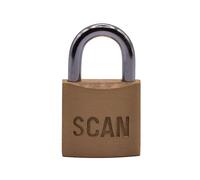 Scan SCAPLB25 Self Locking Brass Padlock 25mm, 3 Keys