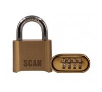Scan Br Combination Padlock Multi Colour (50mm)