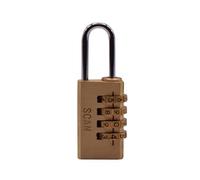Scan Brass Combination Padlock 20mm in Brown Scan Brown