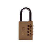 Scan Brass Combination Padlock | Size: 38mm Scan Multicolor 38mm