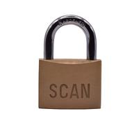 Scan Brass Padlock 50mm Anti Cut And Saw Resistant 3 keys SCAPLB50