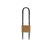 Scan Brass Padlock 50mm Sliding Adjustable Shackle Height 63-154mm SCAPLBSLIDE