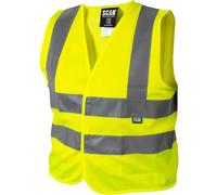 Scan Sfcv01 Hi-Vis Vest Waistcoat Yellow - Child 10-13 Scahvwc13