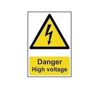 Scan Danger High Voltage - Pvc Sign 200 X 300mm Multi Colour (200 X 300mm)