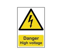 Scan Danger High Voltage - Pvc Sign 200 X 300mm Scan Multicolor