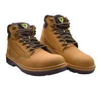 Scan Safety Boots Desert Viper S3 Steel Toe, Cleated Heel UK 11 EUR 46 Tan