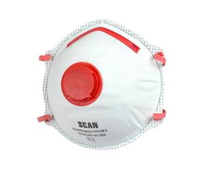 Scan DTC3C-FD-10 Moulded Disposable Valved Masks Ffp3 (Pack 10)