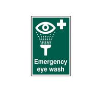 Scan Emergency Eye Wash - Pvc Sign 200 X 300mm Scan Multicolor