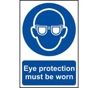 Scan 0007 Eye Protection Must Be Worn - Pvc Sign 200 X 300Mm