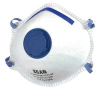 Scan DTC3M-F-3 Moulded Disposable Mask Valved Ffp2 Protection (Pack 3)