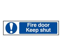 Scan 5004 Fire Door Keep Shut - Pvc Sign 200 X 50Mm
