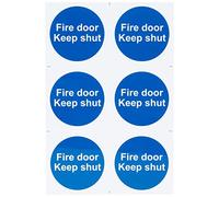 Scan Fire Door Keep Shut - PVC 200 x 300mm SCA0151
