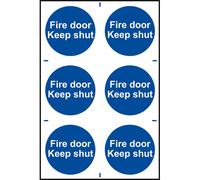 Scan Fire Door Keep Shut - PVC 200 x 300mm SCA0151