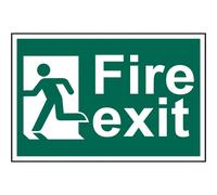 Scan 1508 Fire Exit Man Running Left - Pvc Sign 300 X 200Mm