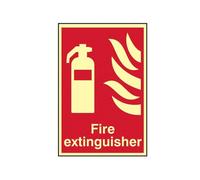 Scan Fire Extinguisher Photoluminescent - 200 X 300mm Multi Colour (200 X 300mm)