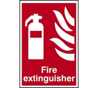 Scan Fire Extinguisher Sign 200mm 300mm Standard