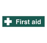 Scan 5212 First Aid - Pvc Sign 200 X 50Mm